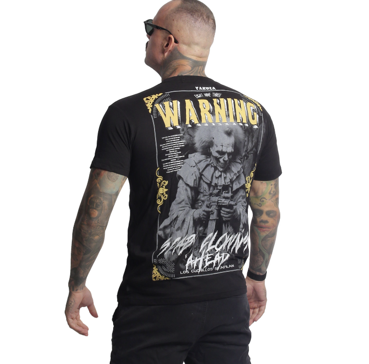 Levně Pánské triko Yakuza Scary Clowns 27019 black