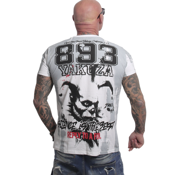 Levně Pánské triko Yakuza Fool Allover 27016 white