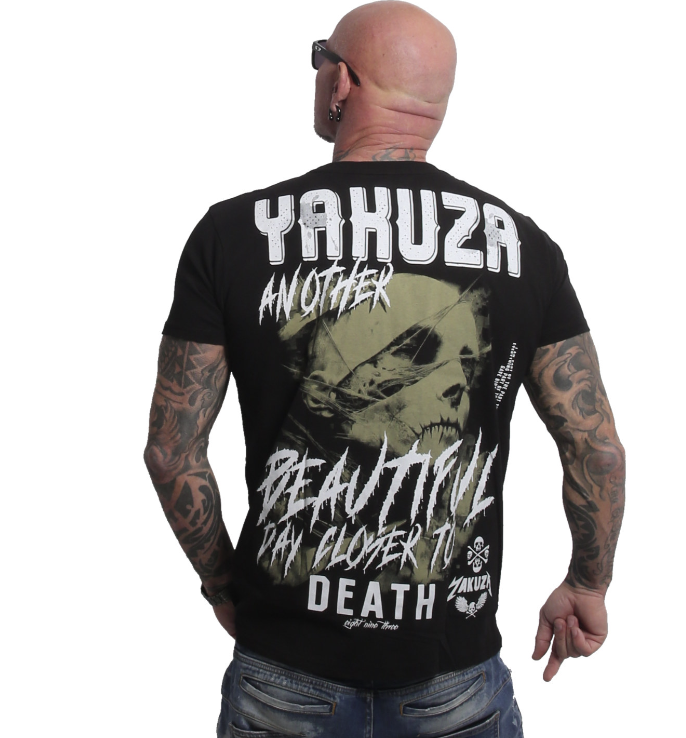 Levně Pánské triko Yakuza Beautiful Regular 27017 black