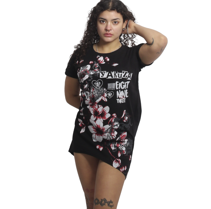 Levně Yakuza dámské šaty Hanami Urban 27114 black