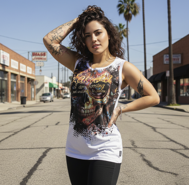 Levně Dámské tílko Yakuza Choosen Urban 27125 white