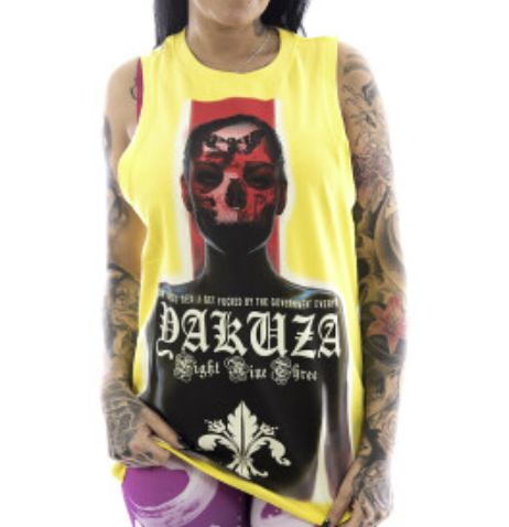 Levně Dámské tílko Yakuza Dead Angel 13138 yellow