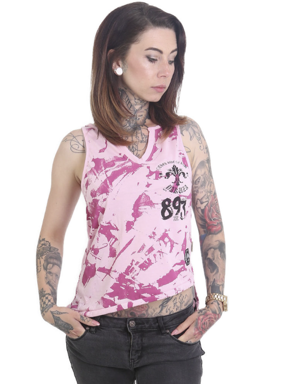 Levně Dámské tílko Yakuza 12116 orchid pink