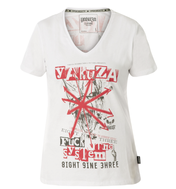 Levně Dámské triko Yakuza GSB 16121 white