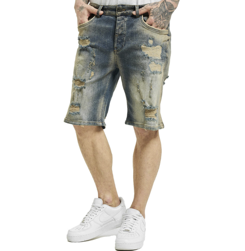 Levně Pánské Yakuza Kraťasy Cargo Shorts CSB 18072 mid blue