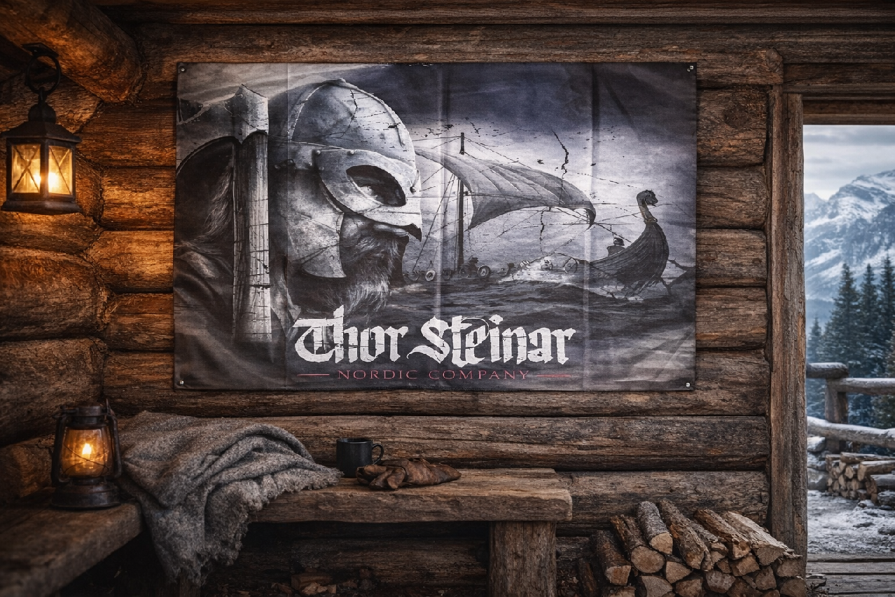 Levně Thor Steinar textilní banner 120x200cm