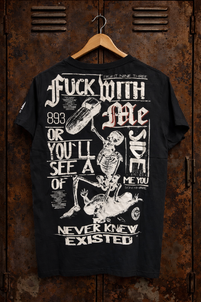 Levně Pánské triko Yakuza TSB-Fxck with me 9003 black