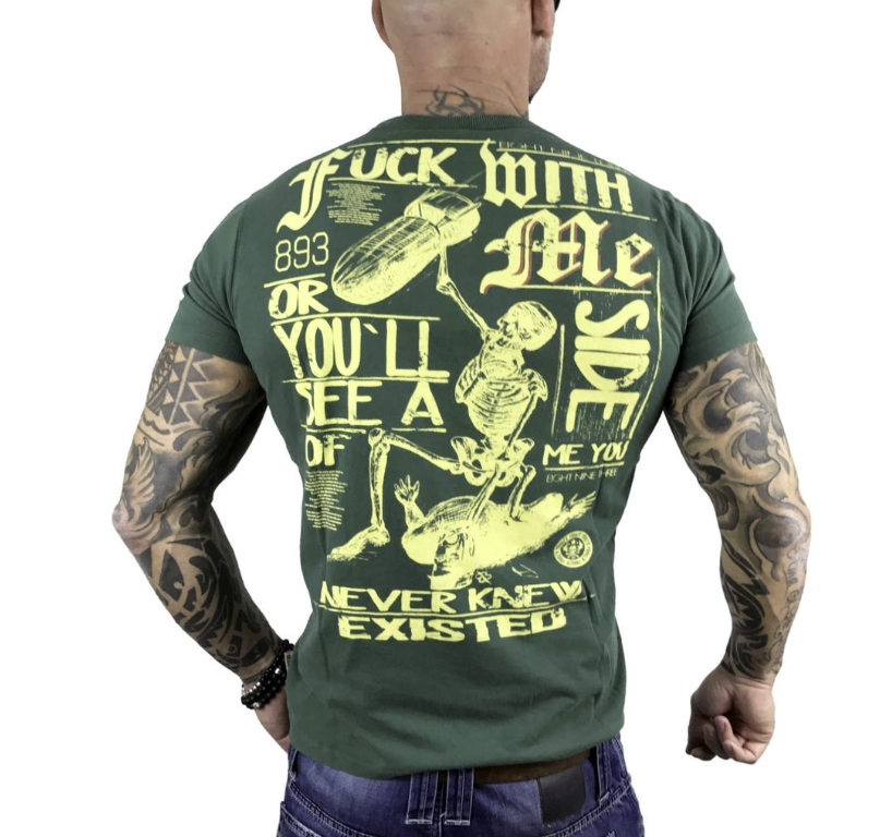 Levně Pánské triko Yakuza TSB-9003 dark green