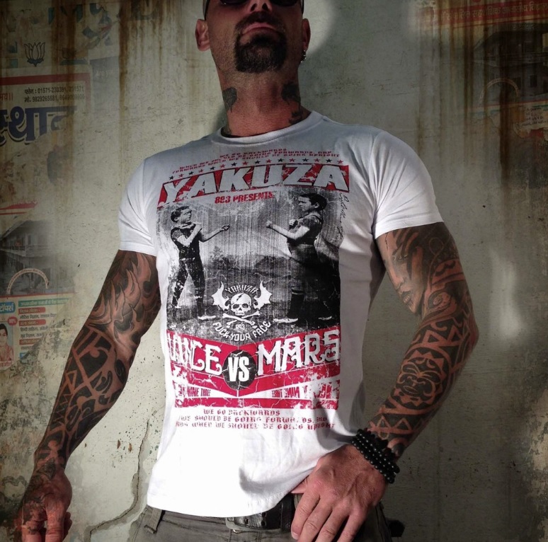 Levně Pánské triko Yakuza TSB-412 white