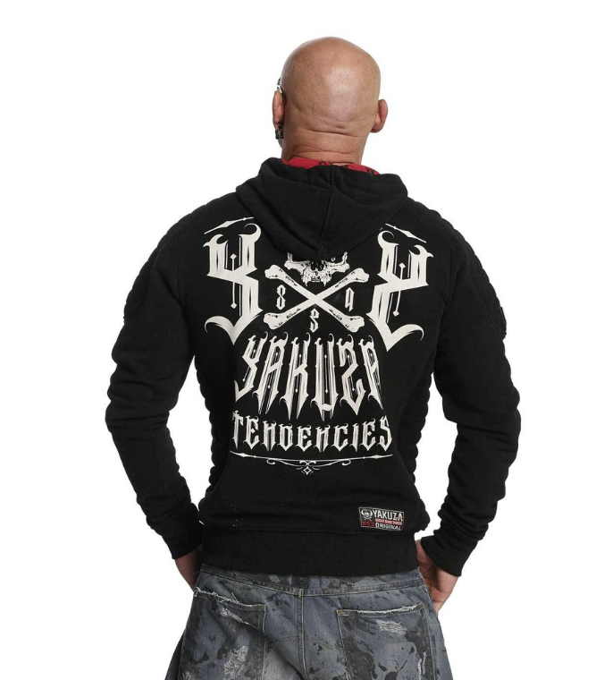 Levně Pánská mikina Yakuza HOB-11001 black
