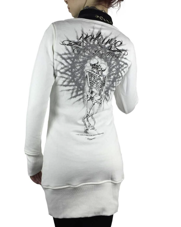 Levně Dámská dlouhá mikina Yakuza GLPB-7130 snow white