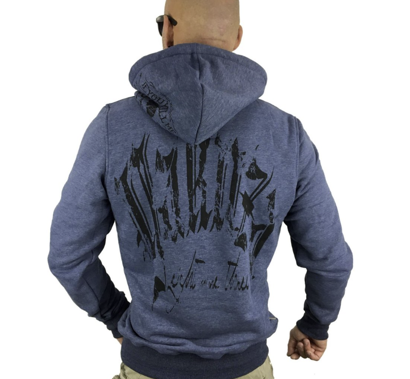 Levně Pánská mikina Yakuza HOB-9063 blue melange