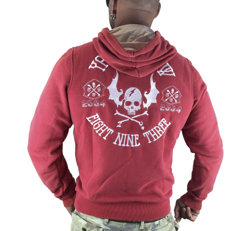 Levně Pánská mikina Yakuza HOB-7022 ribbon red