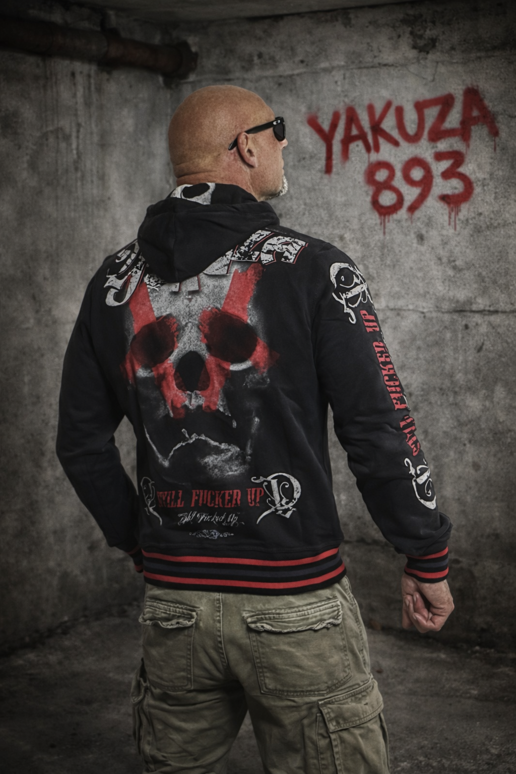 Levně Pánská mikina Yakuza HOB-425 black