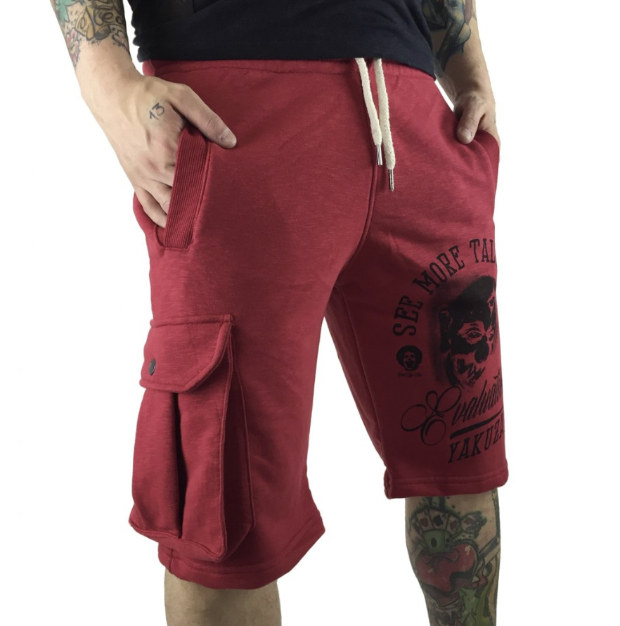 Levně Yakuza pánské kraťasy SSB-8057 cardinal