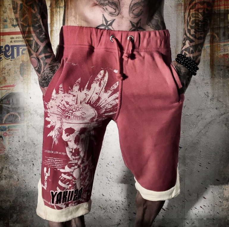 Levně Yakuza pánské kraťasy JOK-634 ribbon red