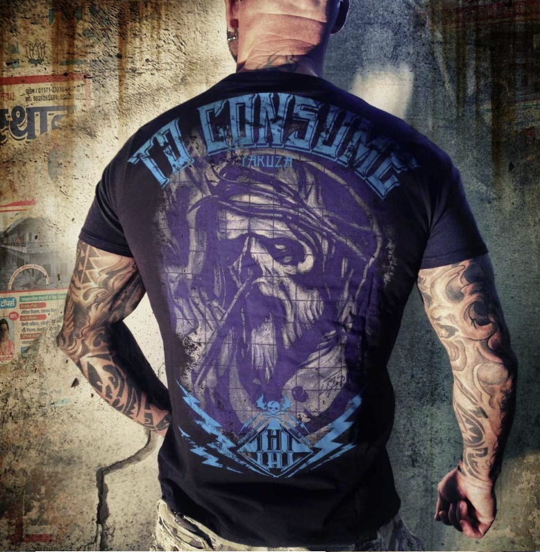 Levně Pánské triko Yakuza TSB-302 black