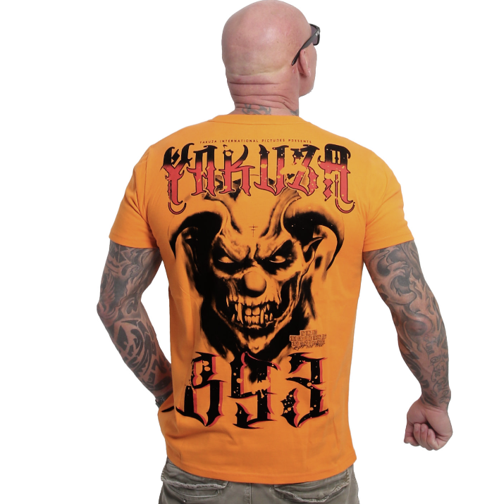 Levně Pánské triko Yakuza Throne 24026 orange
