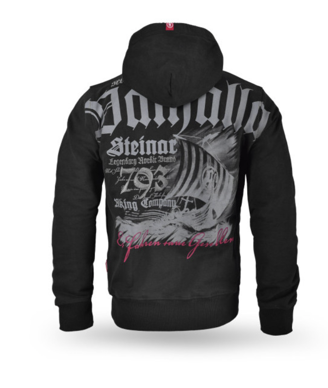 Levně Pánská mikina se zipem Thor Steinar KPZ Valhalla schwarz