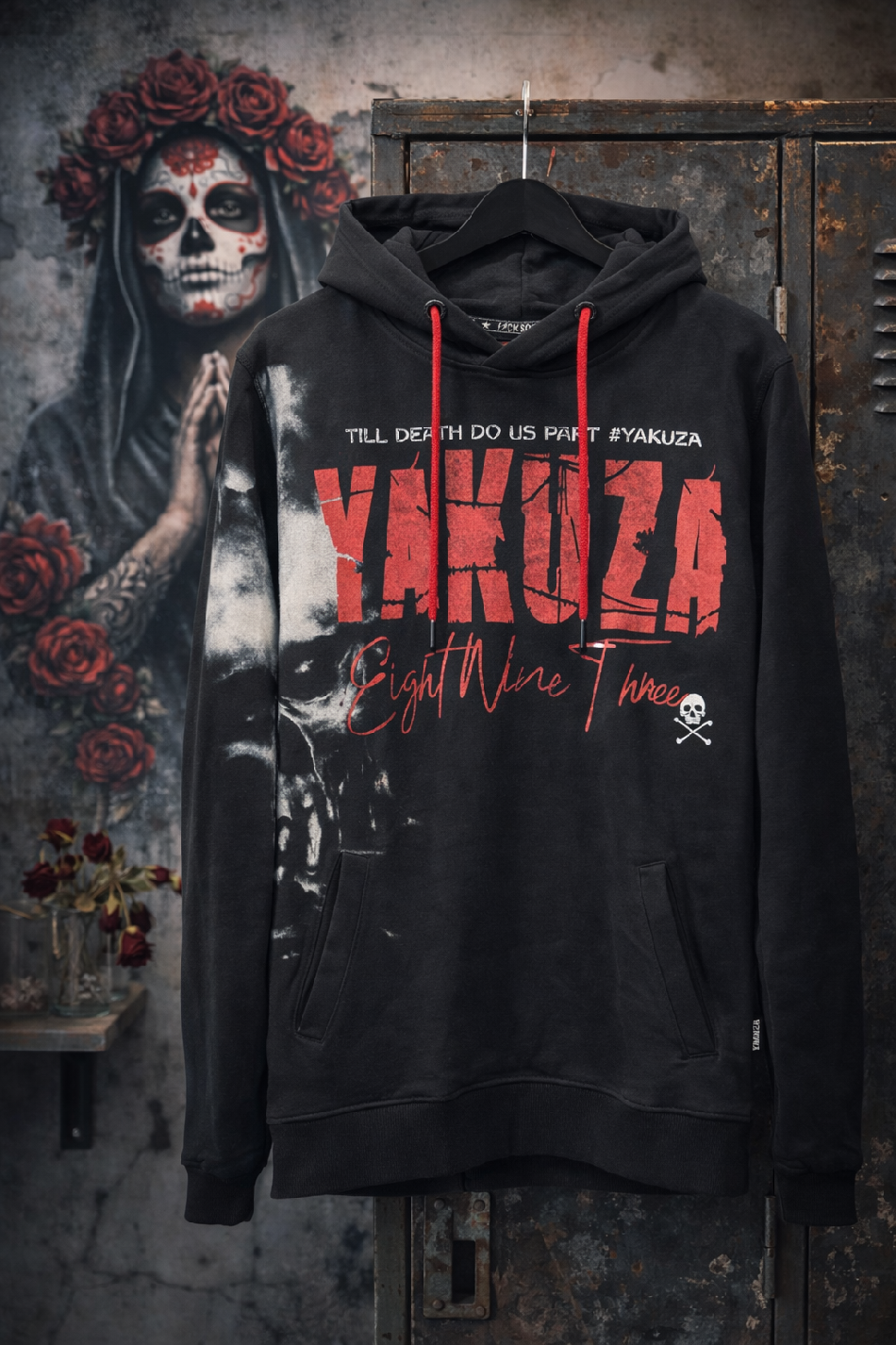 Levně Yakuza mikina oversize street style 22030