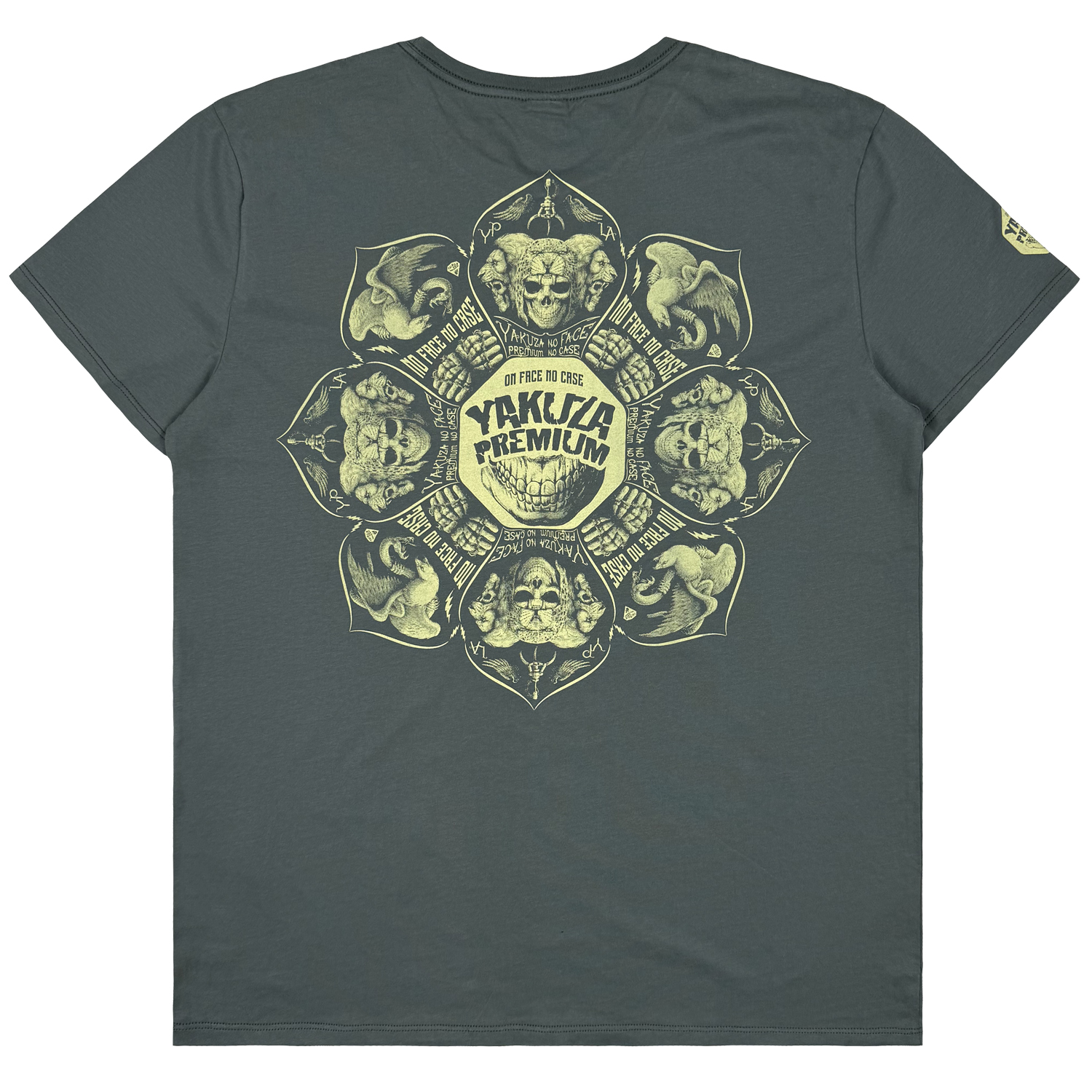 Levně Pánské triko Yakuza Premium 4000 olive grey