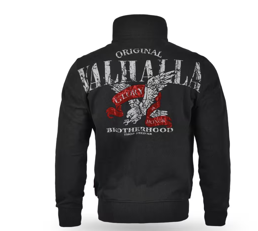 Levně Pánská mikina se zipem Thor Steinar Valhalla black