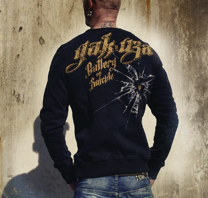 Levně Pánská mikina Yakuza SW-26 black