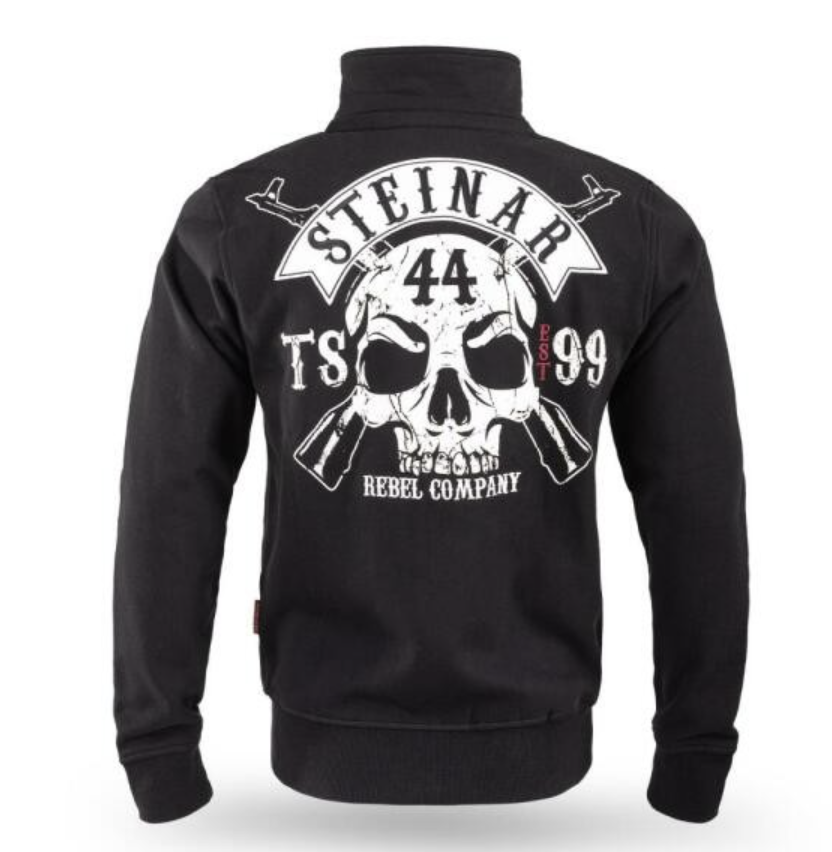 Levně Pánská mikina se zipem Thor Steinar SWJ Skull schwarz