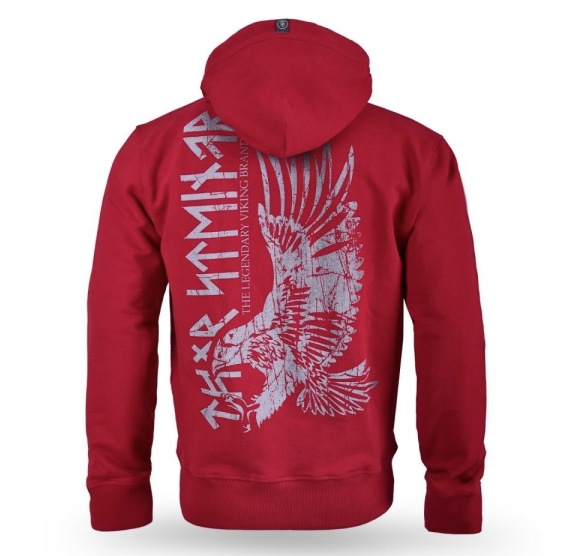 Levně Pánská mikina se zipem Thor Steinar Heddal red
