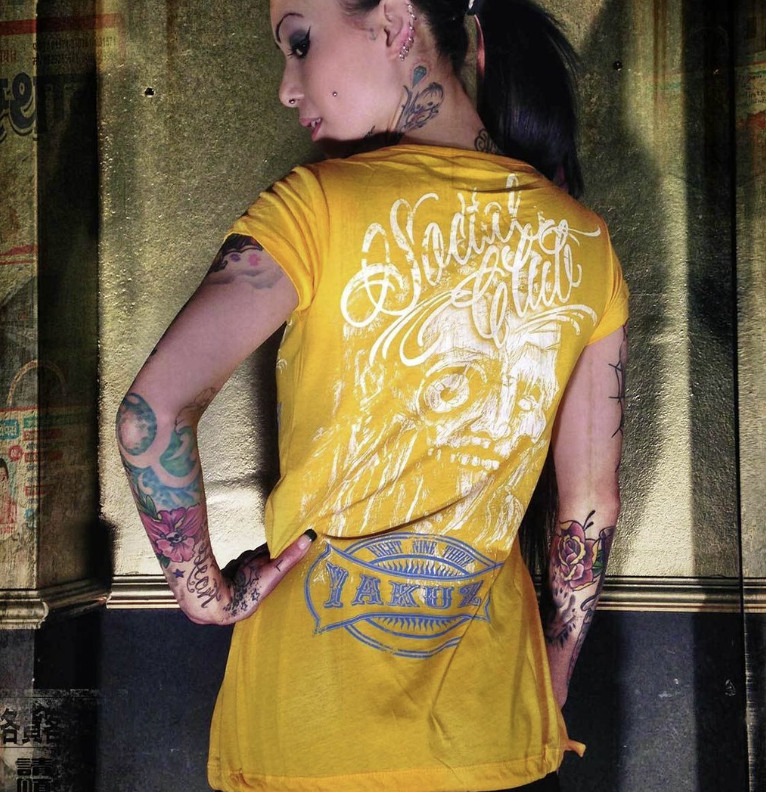 Levně Dámské triko Yakuza GSb-311 gold fusion