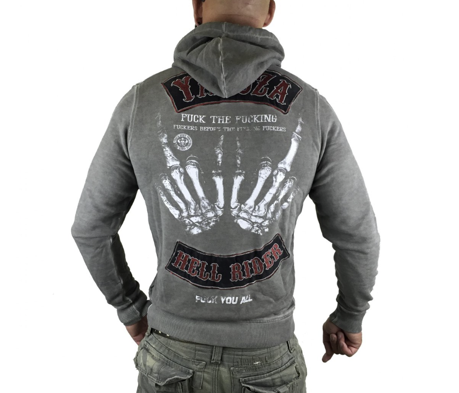 Pánská mikina Yakuza HOB-8045 dark grull gray