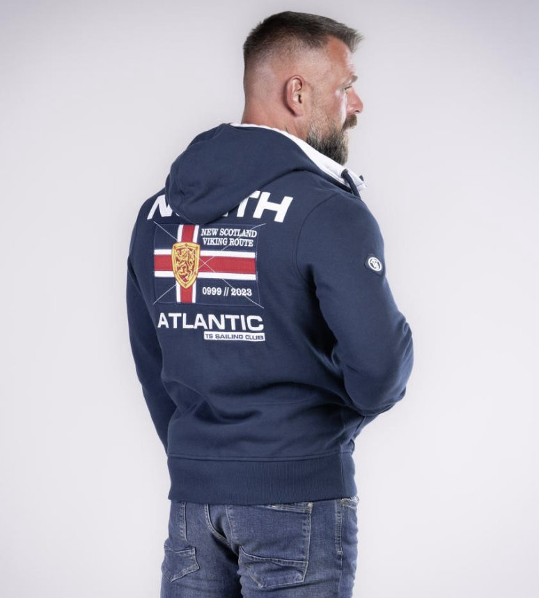 Levně Pánská mikina Thor Steinar KPZ North marine navy