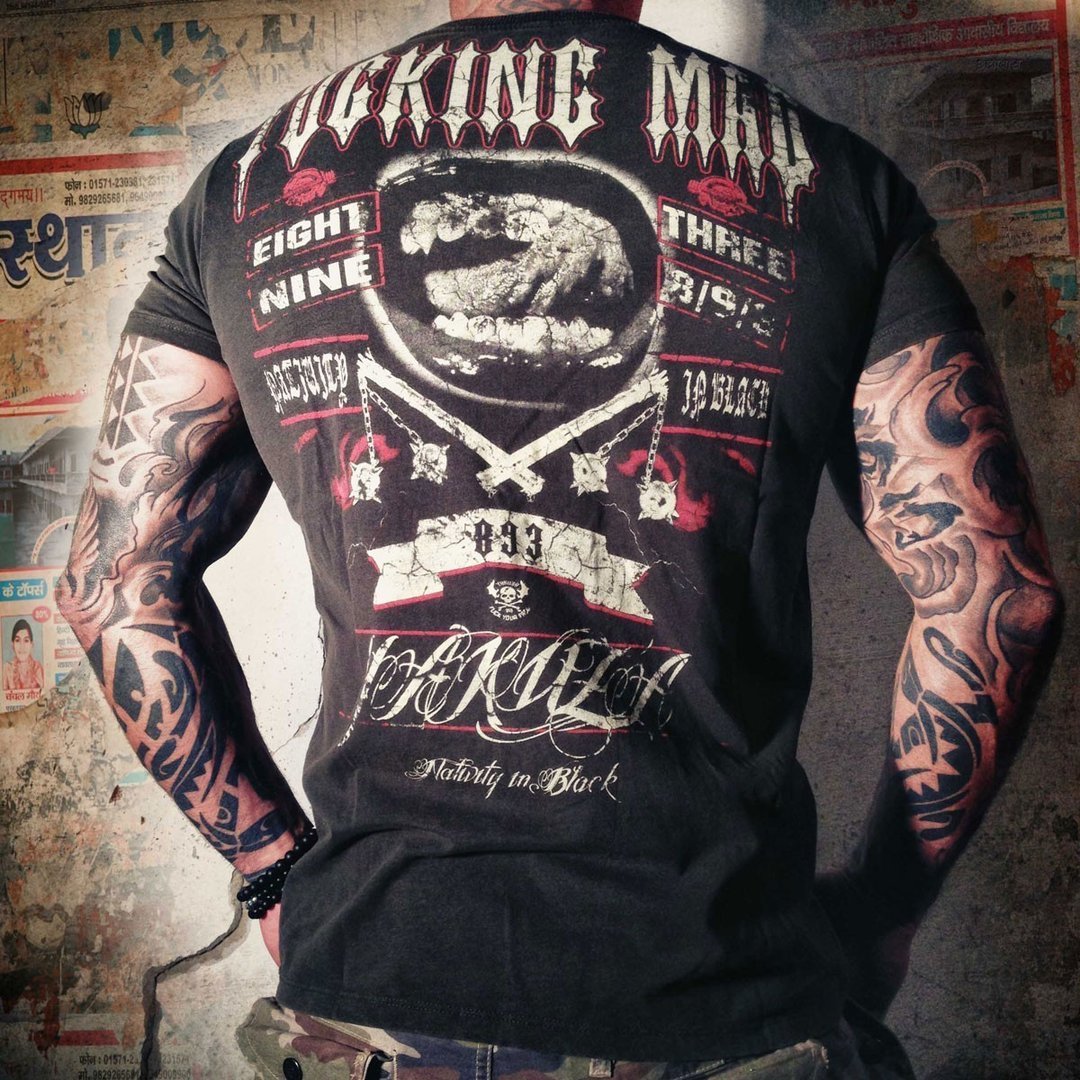 Levně Pánské triko Yakuza TSB-404 black