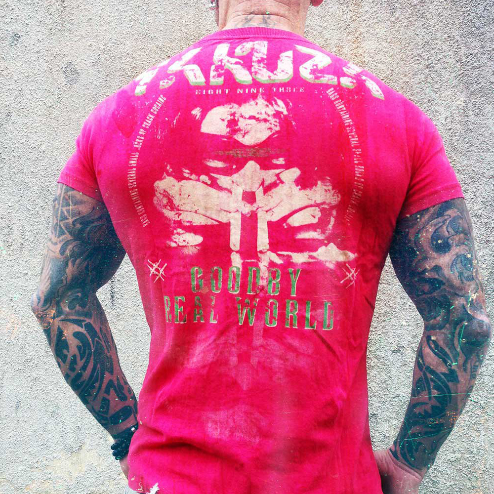 Levně Pánské triko Yakuza TSB-312 barberry