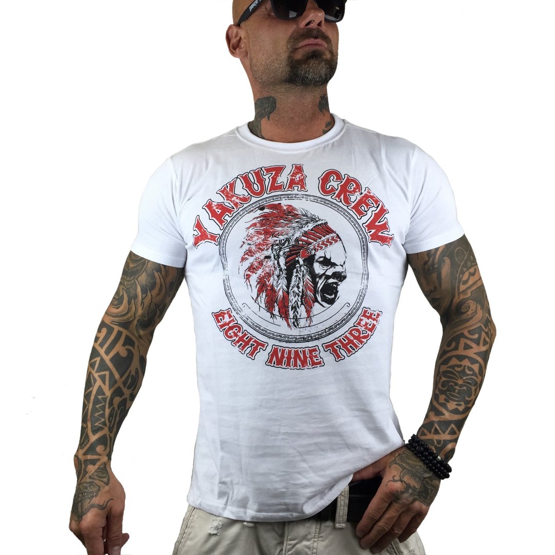 Levně Pánské triko Yakuza TSB-8018 white