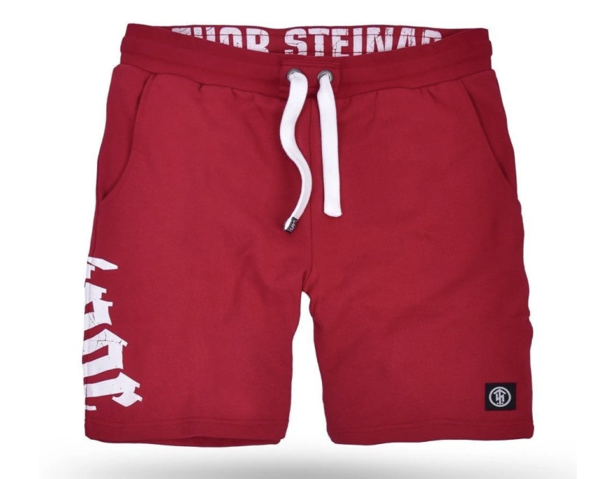 Levně Thor Steinar Teplákové kraťasy Steinar red