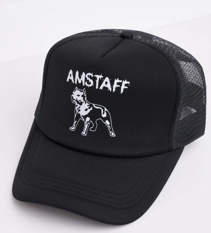 Levně Amstaff Logo Mesh Cap Black Black