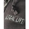Dámská mikina se zipem a kapucí LEGAL LIFE Basic black