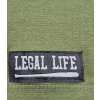 Pánské triko LEGAL LIFE Basic LA Dark Khaki