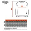 sizing chart men sweatshirt 202307