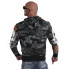 Pánská mikina bez kapuce Yakuza HOB 19007 camo