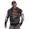 Pánská mikina bez kapuce Yakuza HOB 19007 camo