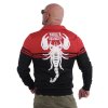Pánská mikina bez kapuce Yakuza ZB 19018 black red
