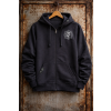 Hell Hoodie Black Front Zip