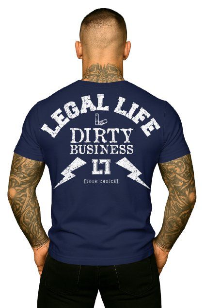 dirty navy back