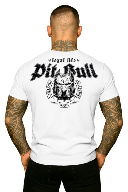 pitbull white back