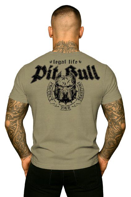 pitbull khaki back