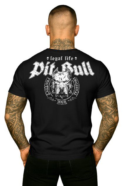 pitbull black back