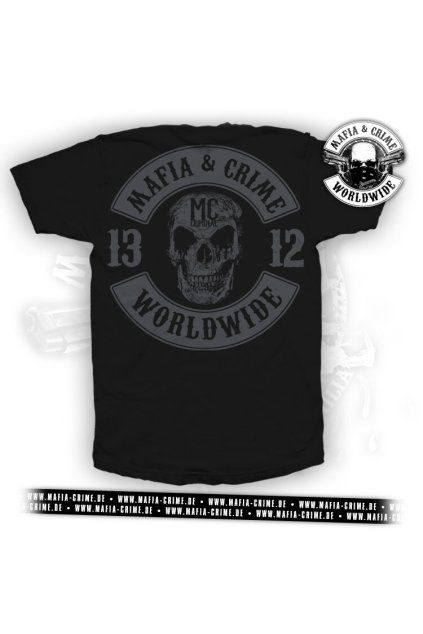 mc 1312 patch boys shirt schwarz grau s
