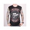 9817 triko black heart beard skull